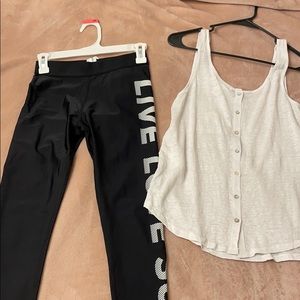 Forever 21 Bundle leggings and tee